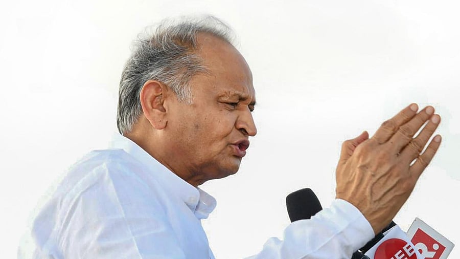 Ashok Gehlot. Credit: PTI file photo