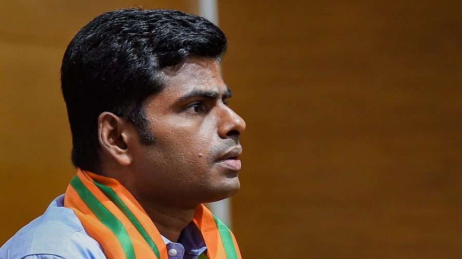 Tamil Nadu BJP chief K Annamalai. Credit: PTI File Photo