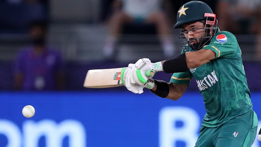 Pakistan's Mohammad Rizwan. Credit: AP Photo