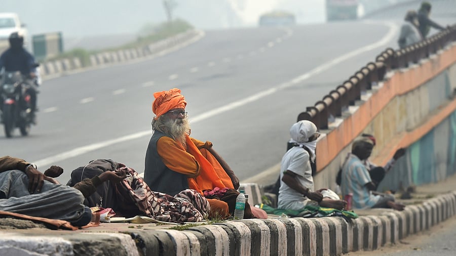 Footpaths just help in segregating the traffic: motorised and non-motorised. Credit: PTI Photo