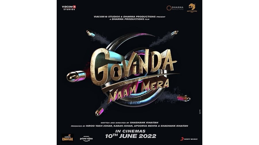 'Govinda Naam Mera' first look poster. Credit: Twitter/@DharmaMovies
