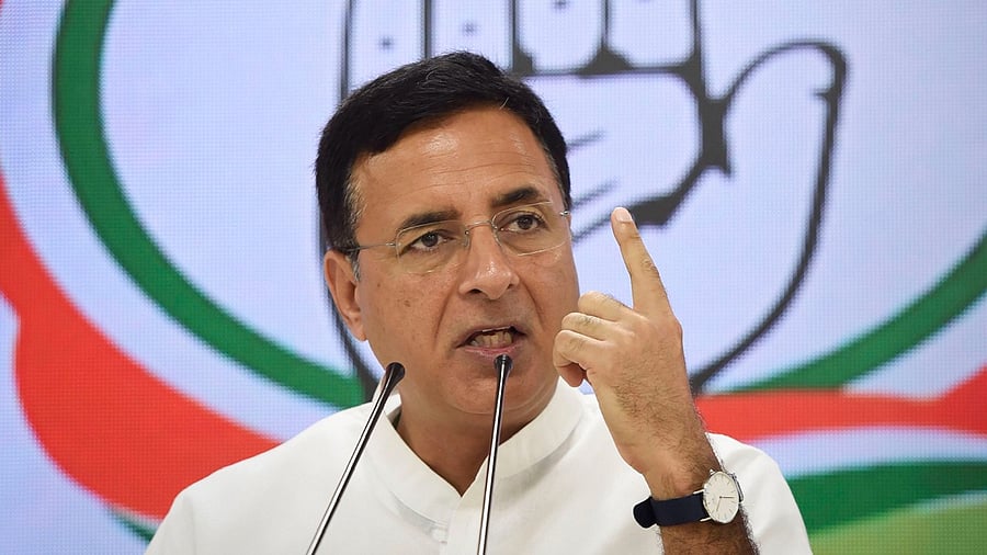 Congress chief spokesperson Randeep Surjewala. Credit: PTI file photo