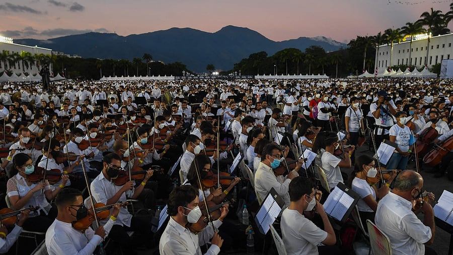 The Guinness World Records will determine within 10 days whether a record was set. Credit: AFP Photo