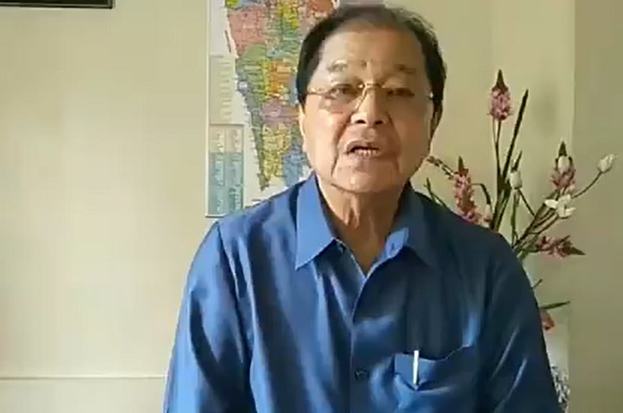 Mizoram state Congress president and former chief minister Lal Thanhawla. Credit: Twitter