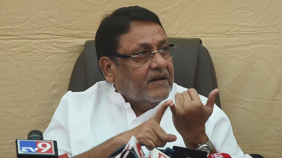 Maharashtra Minister of Minority and NCP leader Nawab Malik. Credit: IANS Photo