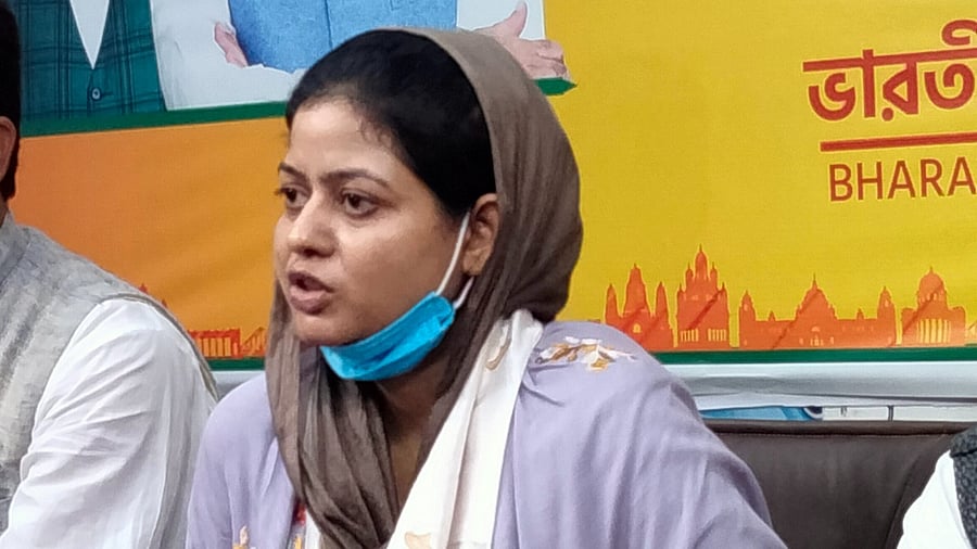 Misfiqua Hasan, BJP minority morcha observer for West Bengal. Credit: DH Photo