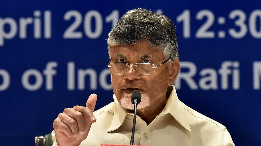 Telugu Desam Party supremo Chandrababu Naidu. Credit: PTI File Photo
