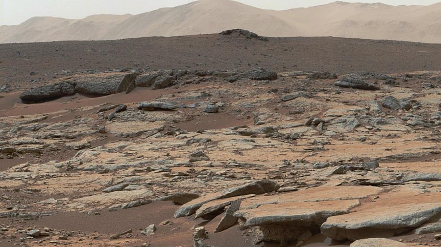 NASA's rover Curiosity rover tooling around on the surface of Mars has found remnants of an ancient freshwater lake. Credit: AFP File Photo
