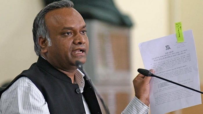 Congress leader Priyank Kharge. Credit: DH Photo