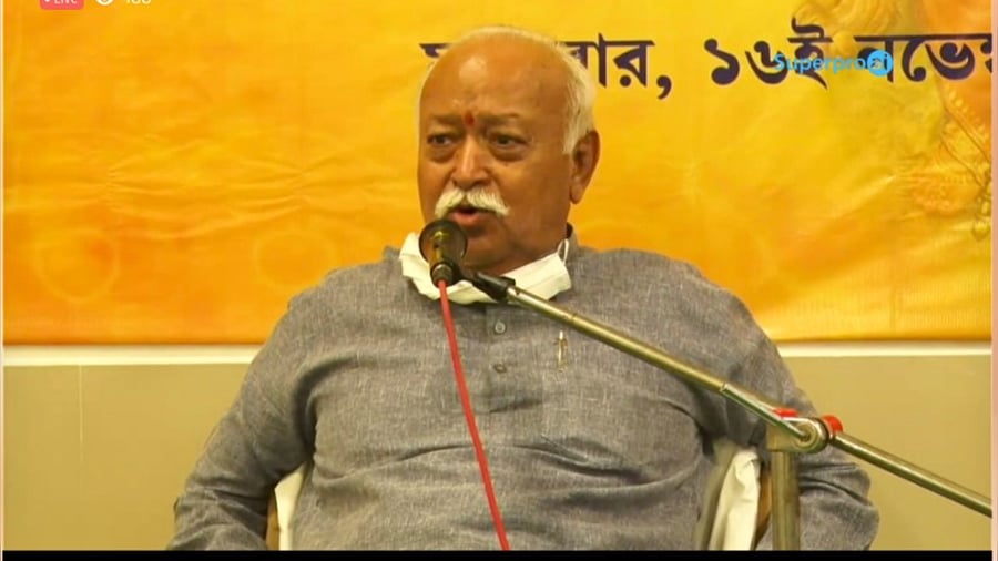 RSS chief Mohan Bhagwat. Credit: DH Special arrangement