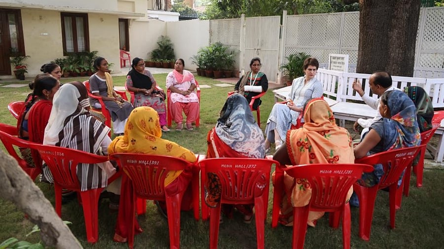 Priyanka Gandhi. Credit: IANS Photo