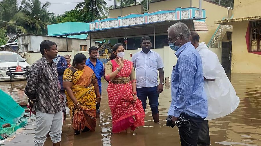 Waterlogging in Puducherry. Credit: PTI File Photo