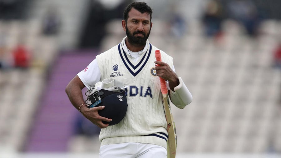  India's Cheteshwar Pujara. Credit: AP Photo