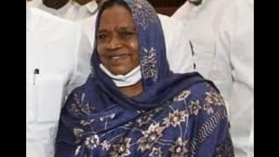 Mohammed Karimunnisa, a member of the Andhra Pradesh Legislative Council of the ruling YSR Congress Party (YSRCP). Credit: IANS Photo