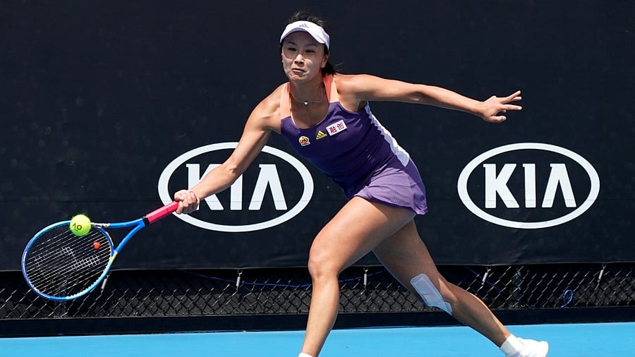 Chinese tennis star Peng Shuai. Credit: Reuters File Photo