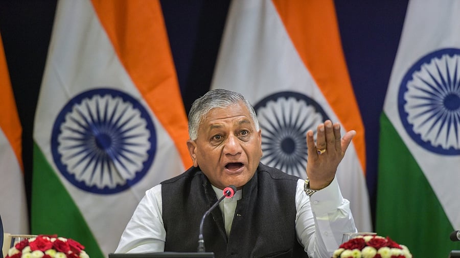 V K Singh. Credit: PTI Photo