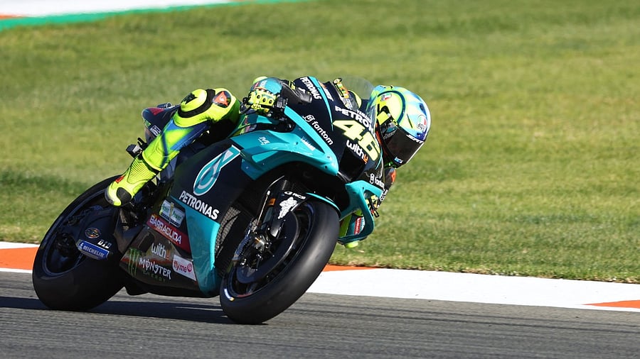 Valentino Rossi during his final MotoGP, Valencia Grand Prix, at the Ricardo Tormo racetrack in Cheste. Credit: AFP Photo