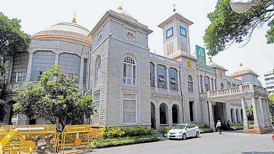 The BBMP head office at NR Square in Bengaluru. Credit: DH Photo/S K Dinesh