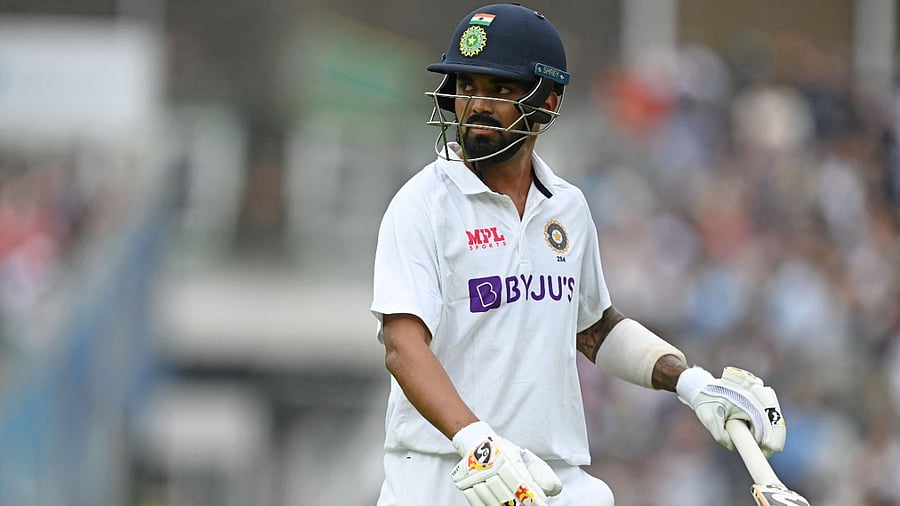 India batter K L Rahul. Credit: AFP File Photo