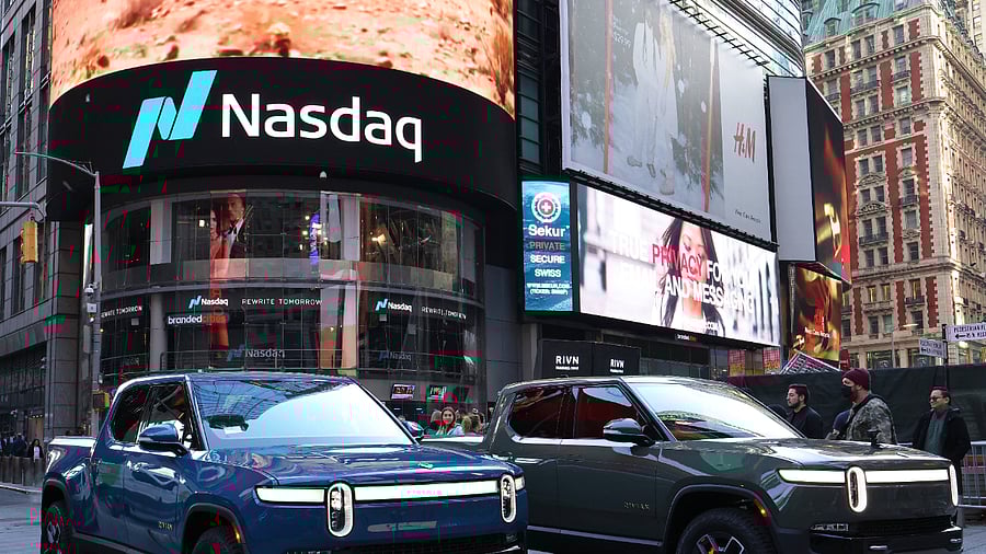 Nasdaq MarketSite building. Credit: AFP Photo