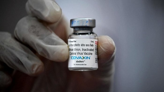 Covaxin shot developed by Bharat Biotech in collaboration with the Indian Council of Medical Research -National Institute of Virology. Credit: AFP Photo