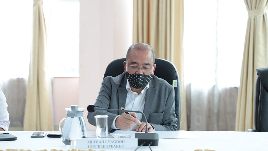 Meghalaya Assembly Speaker Metbah Lyngdoh. Credit: Twitter/ @megassemblysect