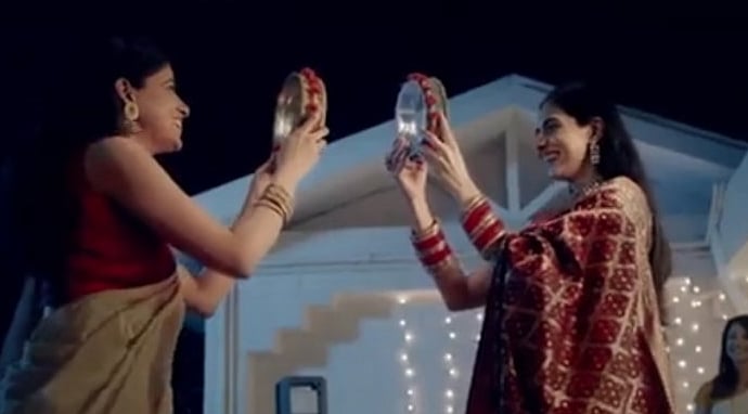 Screengrab of the advertisement for Fem bleach, for which Dabur drew flak. Credit: YouTube