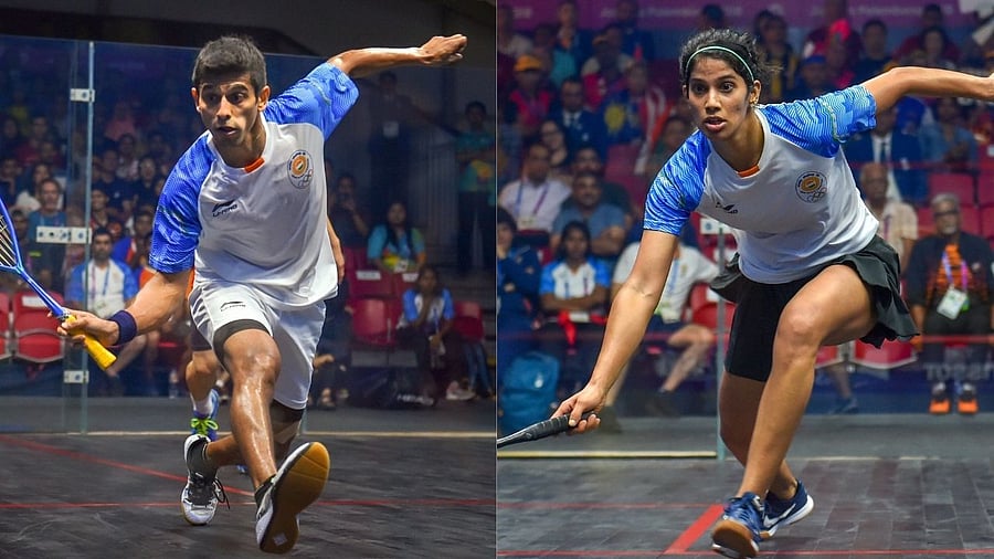 India's Saurav Ghosal and Joshna Chinappa. Credit: PTI File Photos