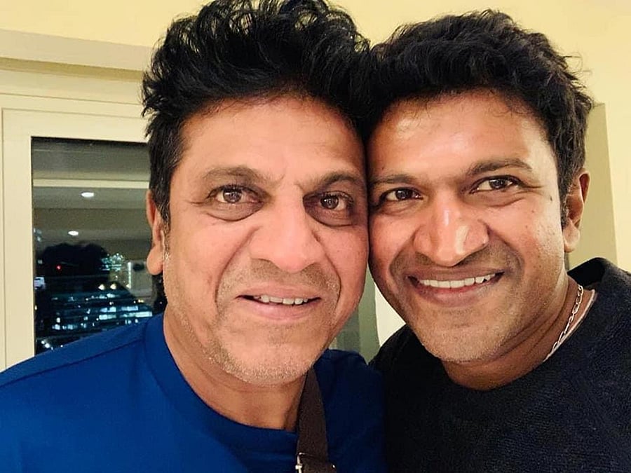 Shivarajkumar and Puneeth.