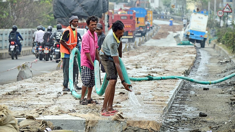 Eighty-nine roads spanning 121.7 kilometres will get layers of concrete under Phase 3. Credit: DH File Photo/Ranju P