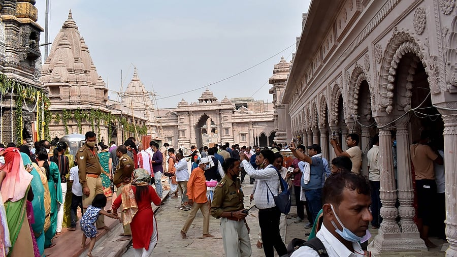 The foundation stone for Kashi Vishwanath Corridor Project had been laid by the Modi in March 2019. Credit: PTI File Photo