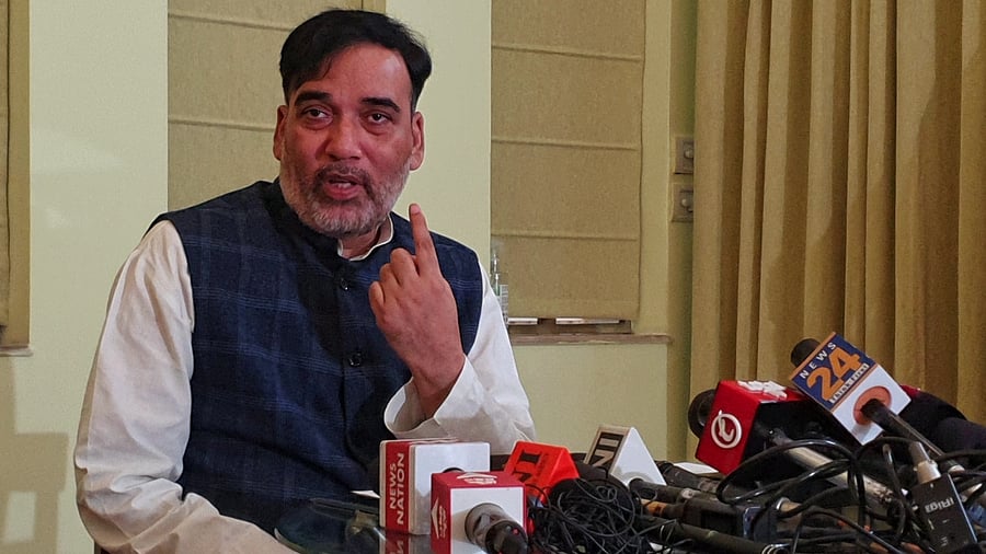 Delhi Environment Minister Gopal Rai. Credit: IANS Photo