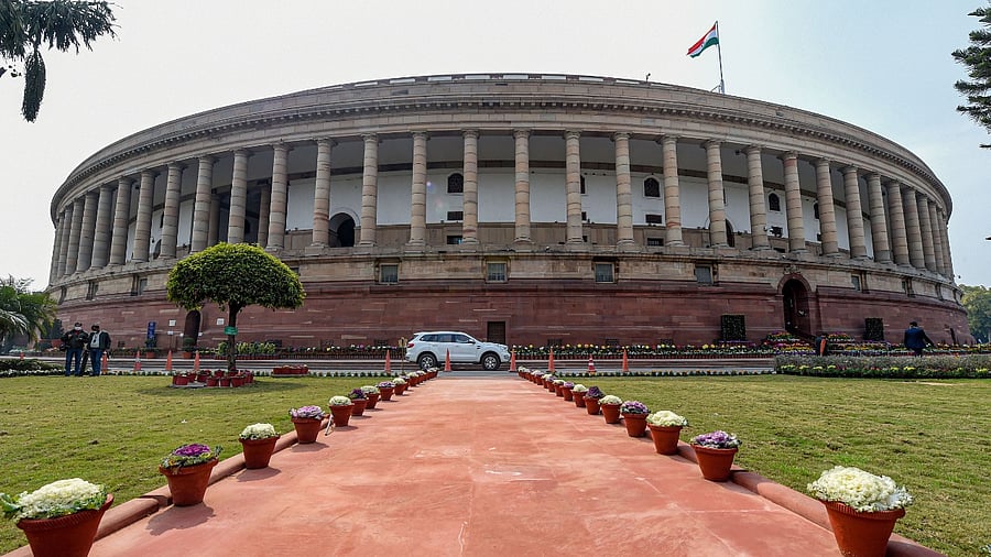 A view of the Parliament building in New Delhi. Credit: PTI File Photo