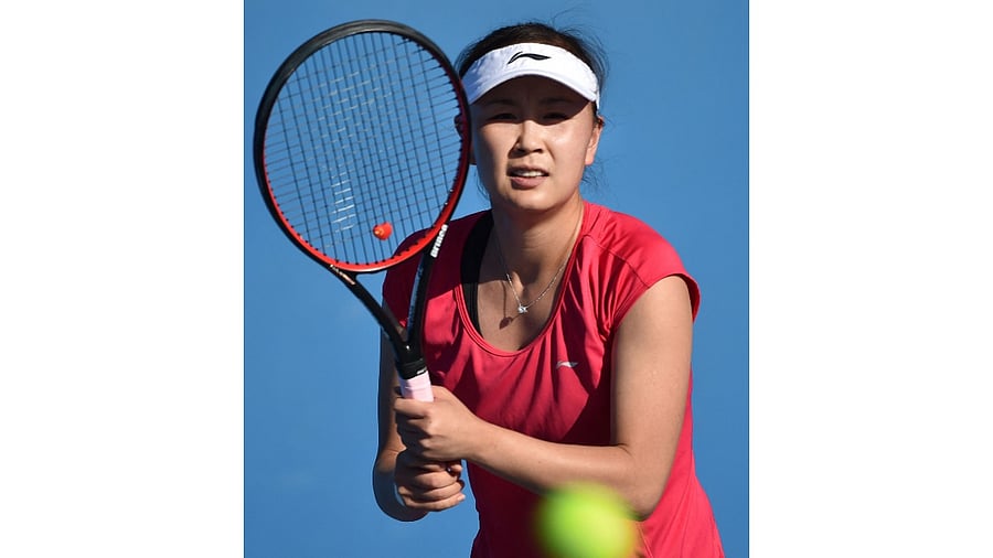 Peng Shuai in action. Credit: AFP File Photo