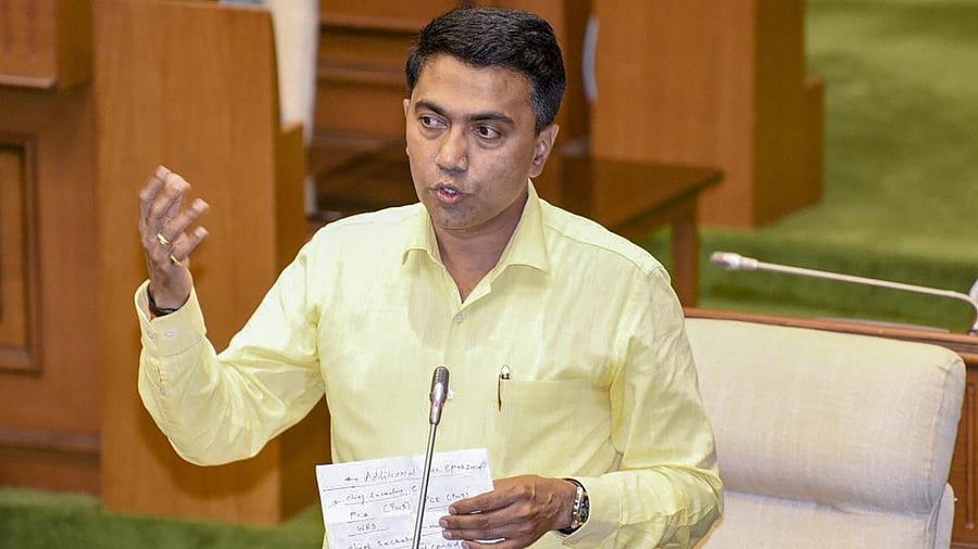 Goa Chief Minister Pramod Sawant. Credit: PTI Photo