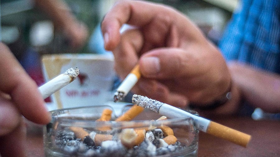The Global Youth Tobacco Survey (GYTS) report on tobacco consumption among students reveals that about 23 per cent of the students in Uttar Pradesh, including 22 per cent boys and 24 per girls, use tobacco in some form. Credit: AFP File Photo