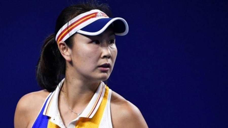 Chinese tennis star Peng Shuai. Credit: AFP Photo