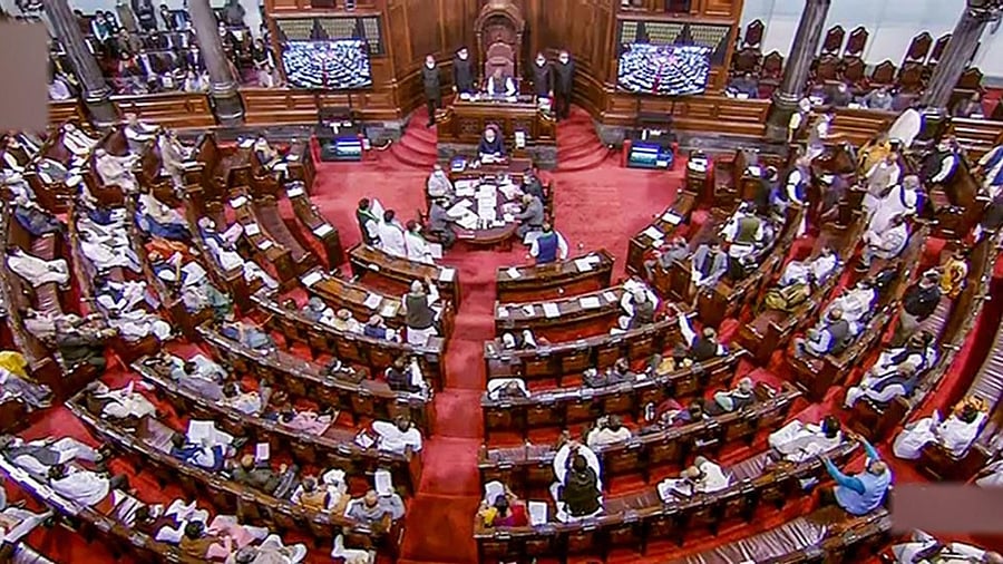 Rajya Sabha during ongoing Winter Session of Parliament. Credit: PTI Photo