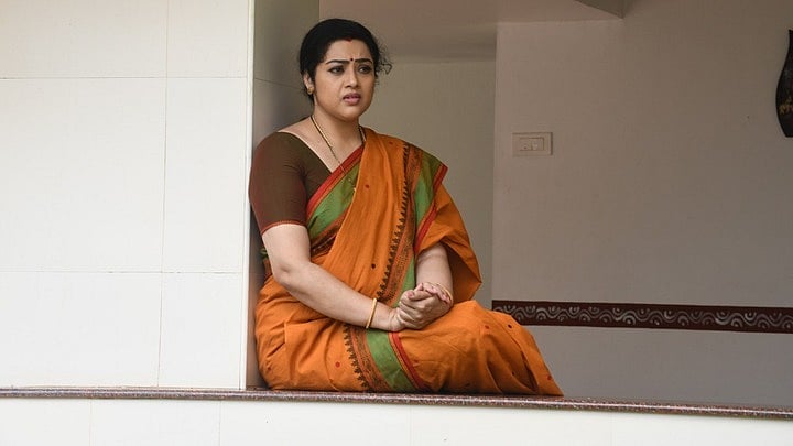 Meena in a still from 'Drushyam 2'. Credit: Amazon Prime Video