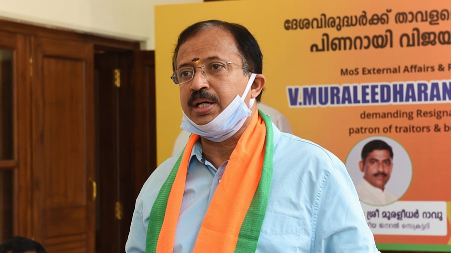 Union Minister of State for External Affairs V Muraleedharan. Credit: PTI File Photo