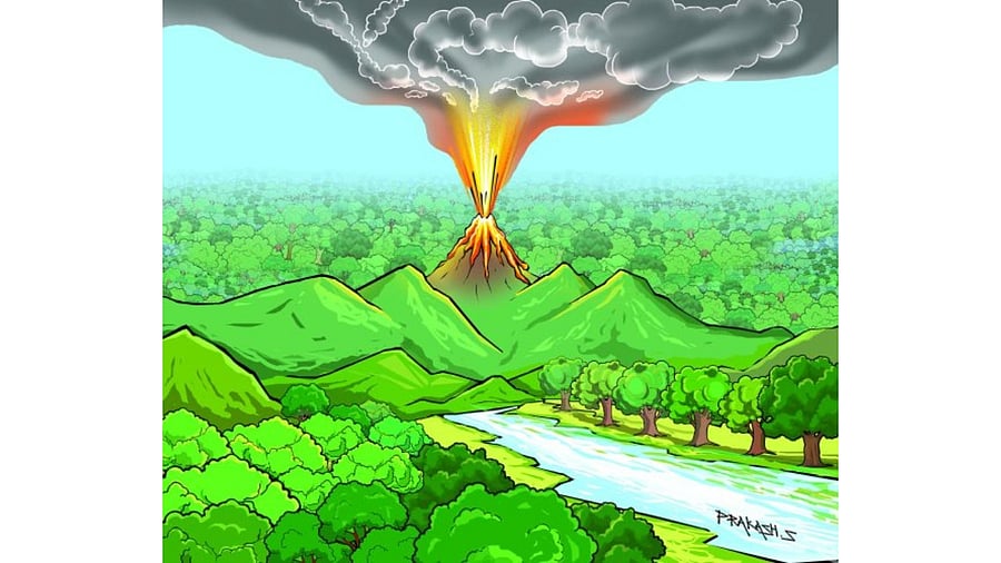 The worst eruption that we know of was in Indonesia in 1815 when Mount Tabora erupted.