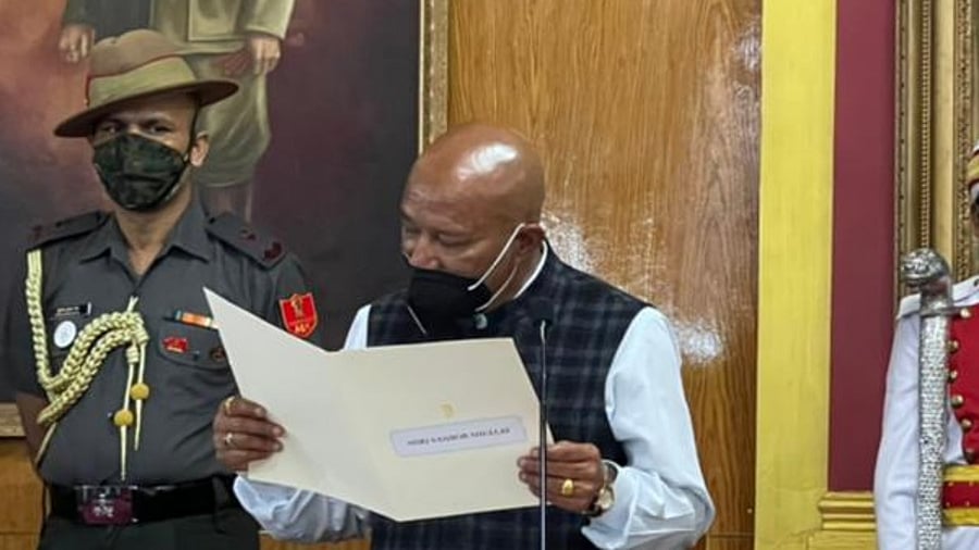 Sanbor Shullai. Credit: Twitter/@SangmaConrad