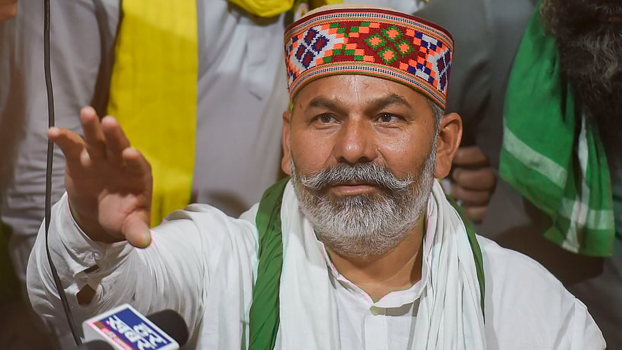 Bharatiya Kisan Union Spokesperson Rakesh Tikait. Credit: PTI Photo