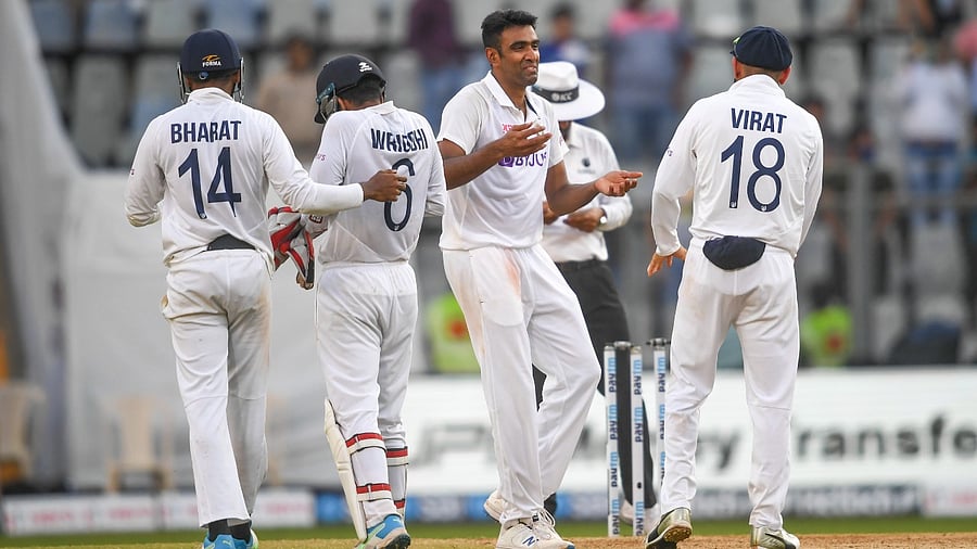 Ravichandran Ashwin bagged three wickets on Day 3 of the second test against New Zealand. Credit: PTI Photo