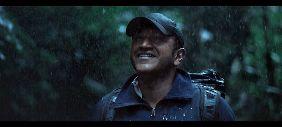 Puneeth Rajkumar in 'Gandhada Gudi'. YOUTUBE/PRK AUDIO