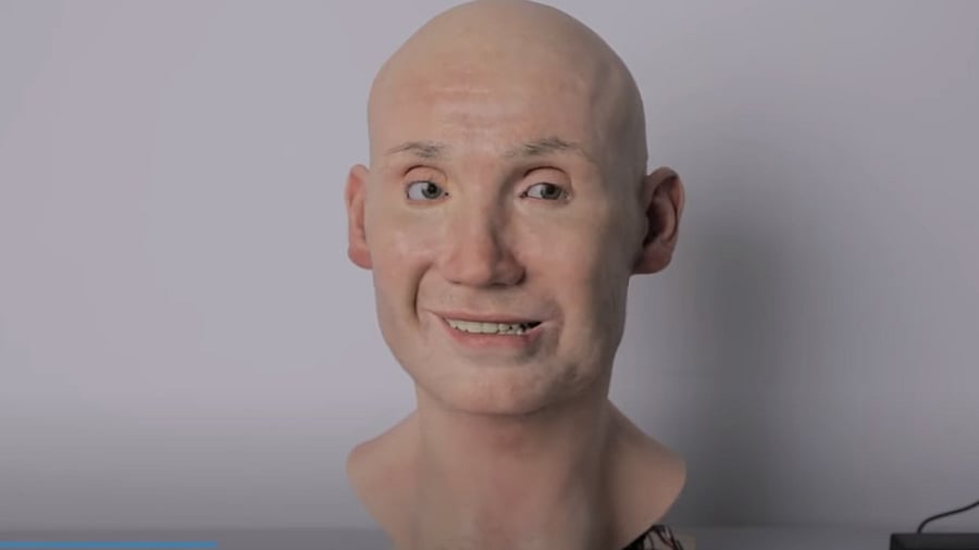 Screengrab of the video. Credit: YouTube/Engineered Arts