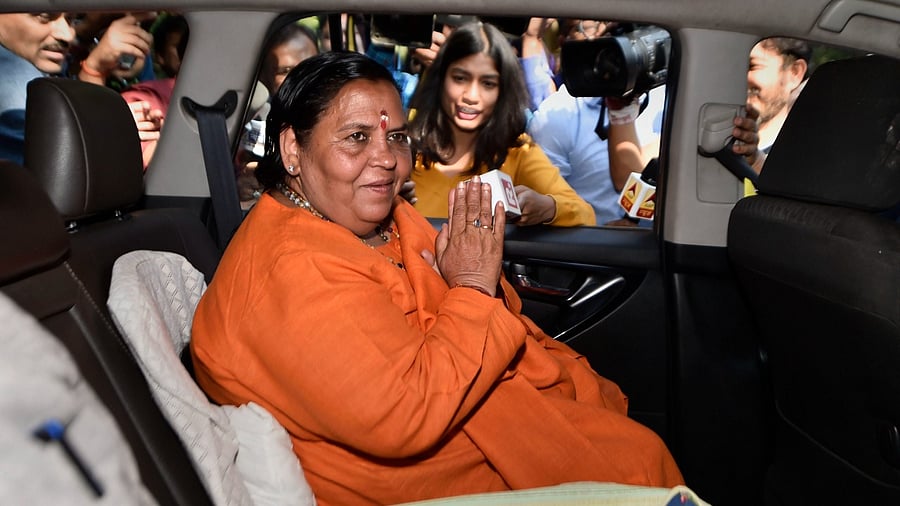 Uma Bharti. Credit: PTI File Photo