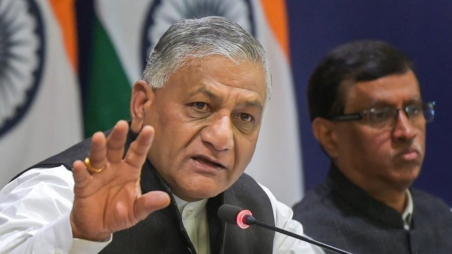 V K Singh. Credit: PTI File photo