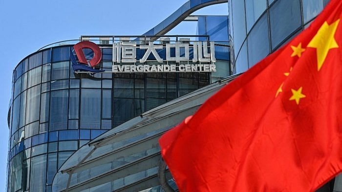 Evergrande Center building in Shanghai. Credit: AFP File Photo