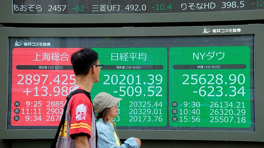 MSCI's broadest index of Asia-Pacific shares outside Japan lost 0.4% and Japan's Nikkei shed 0.5%. Credit: AFP Photo